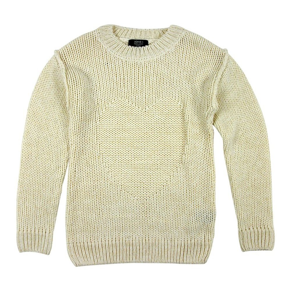 Jones New York Off-White Heart Pullover Sz 14